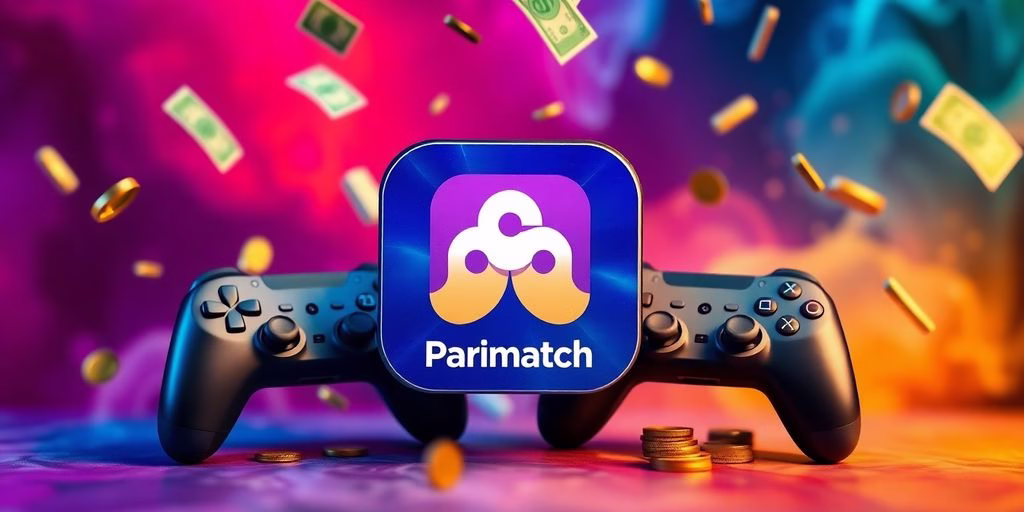 Top 5 Apps That Pay Real Cash for Gaming: Withdrawal Proof from Nigeria, India, & Brazil 3 Parimatch app icon with cash and gaming symbols.